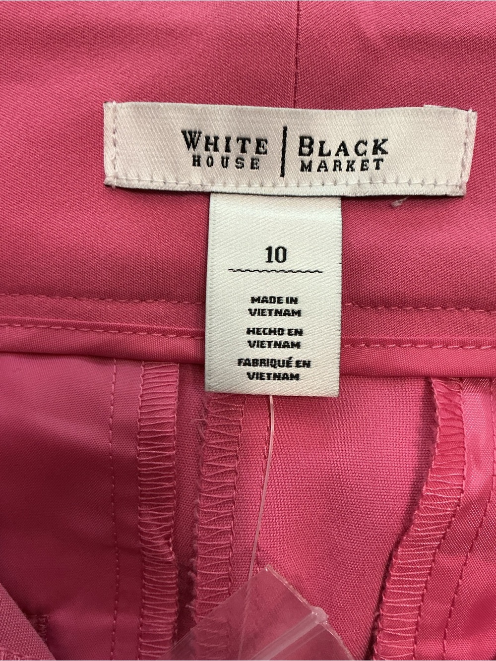 White House Black Market Pink Cropped Tailored Slim Ankle Pants - Picture 3 of 5